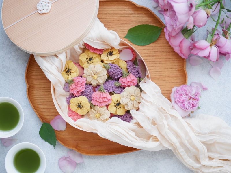 あんこのお花クッキーレッスンの作品